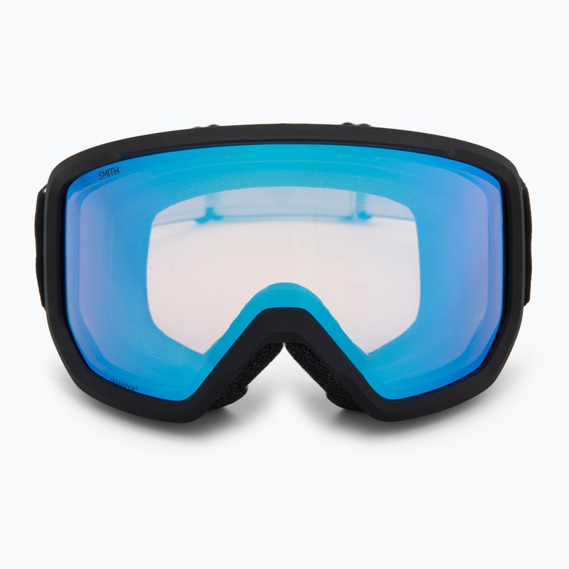 Ski goggles Smith Transfer black/blue sensor mirror 2