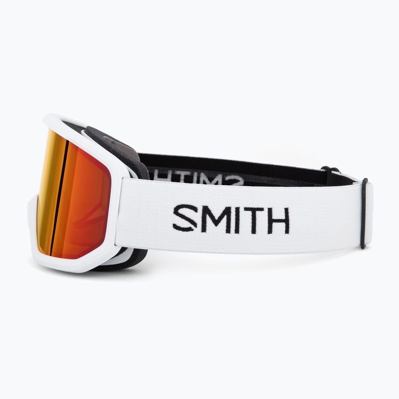 Ski goggles Smith Transfer white/red sol-x mirror 4