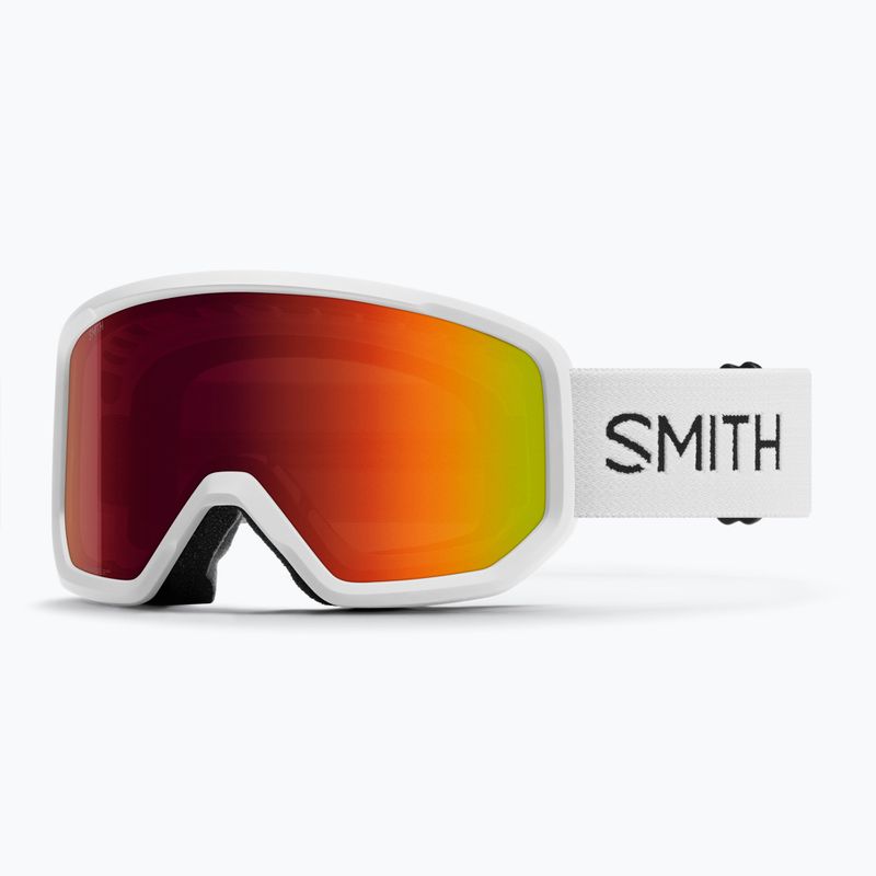Ski goggles Smith Transfer white/red sol-x mirror 5