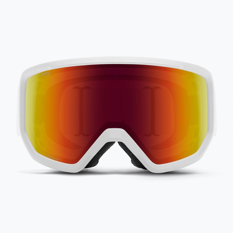 Ski goggles Smith Transfer white/red sol-x mirror 6