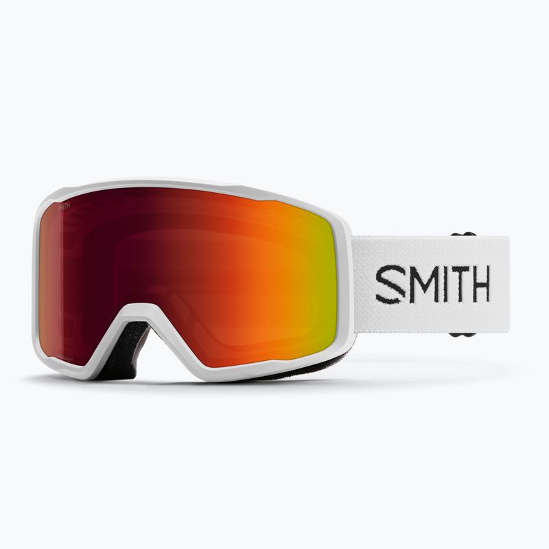 Ski goggles Smith Tribute white/red sol-x mirror