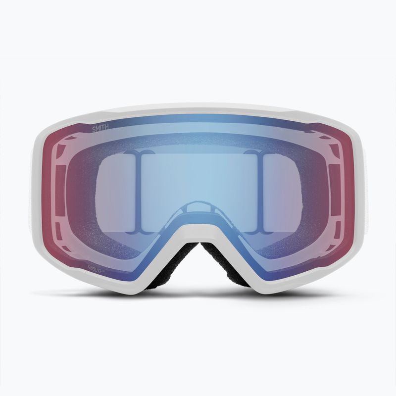 Ski goggles Smith Tribute white/blue sensor mirror 2