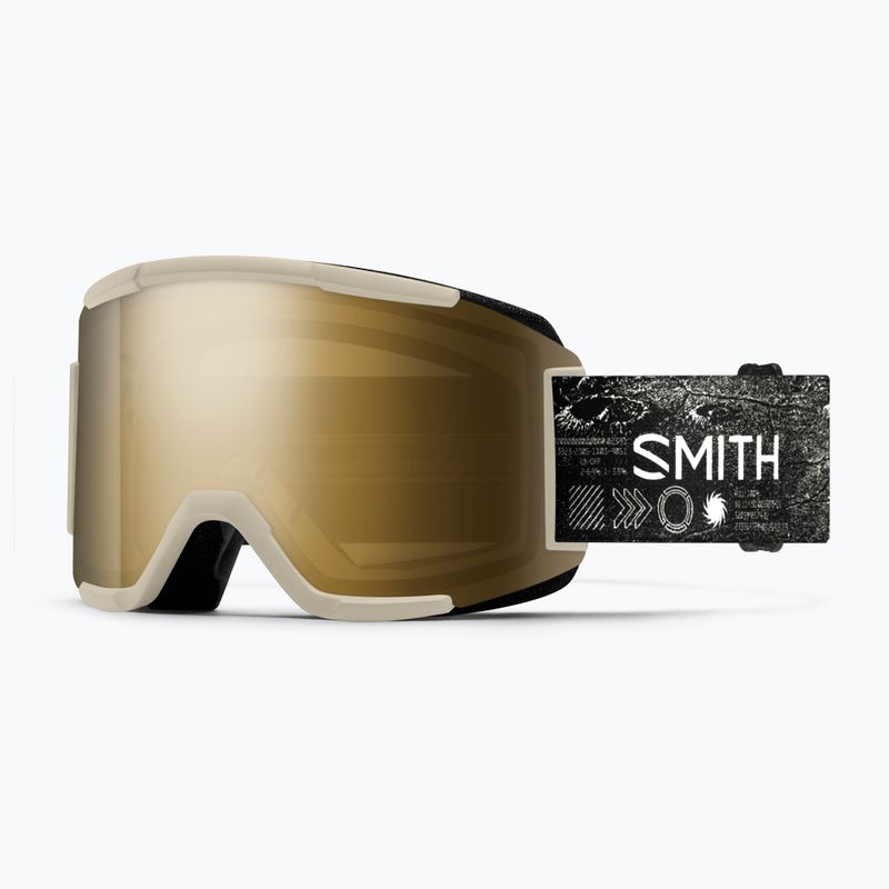 Ski goggles Smith Squad chalk space invader/chrpsunblackgoldmirror/clear