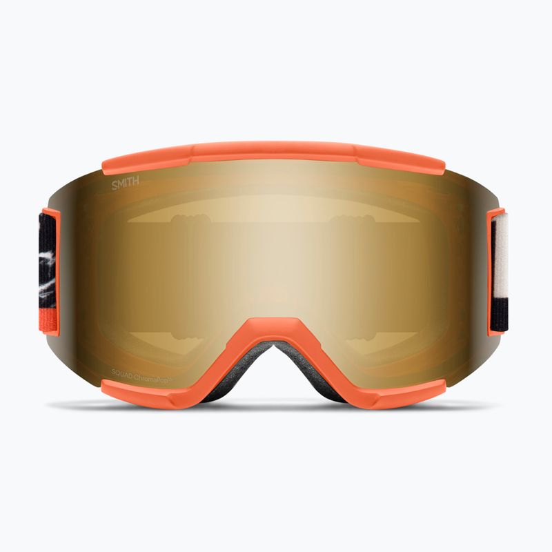 Ski goggles Smith Squad cinder chop up/chrp sun black gold mirror/clear 2