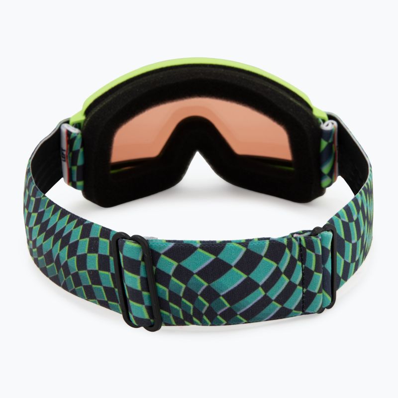 Children's ski goggles Smith Rascal Jr electric lime left turn/rc36 3