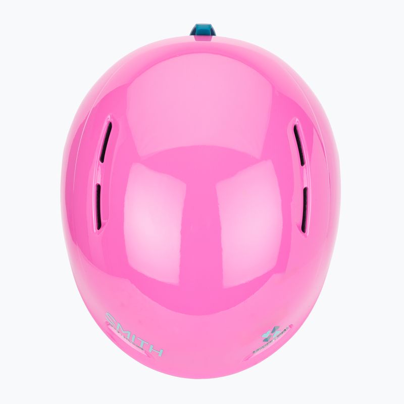 Children's ski helmet Smith Glide Jr Mips vivid pink hearts 7