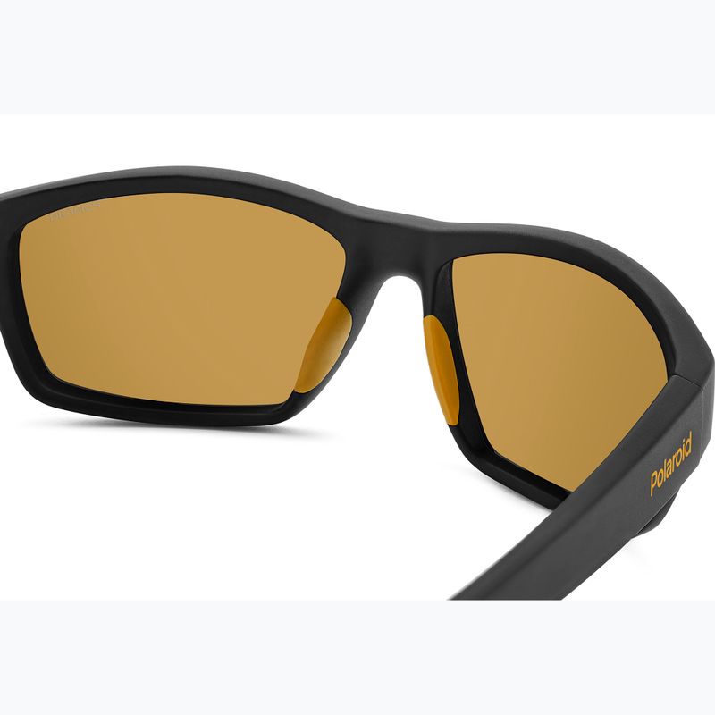 Sunglasses Polaroid PLD 7037/S matte black yellow/yellow polarized 6