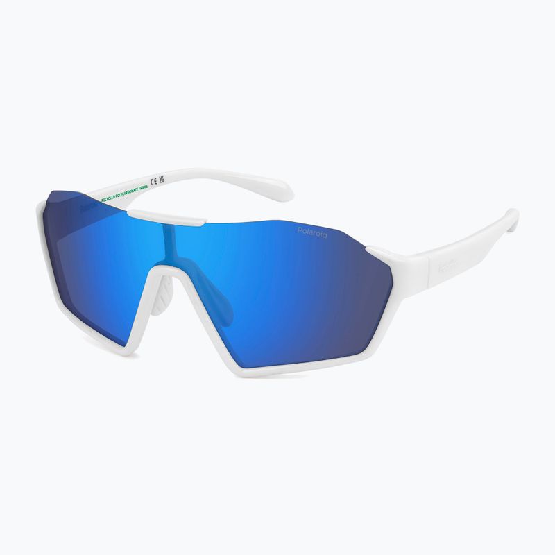 Sunglasses Polaroid PLD 7062/S white/blue mirror polarized 2