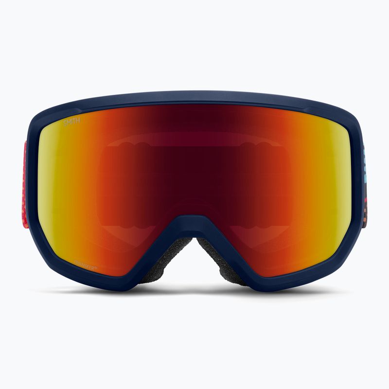 Ski goggles Smith Transfer S3 midnight geo alpine/red solx mirror antifog 2