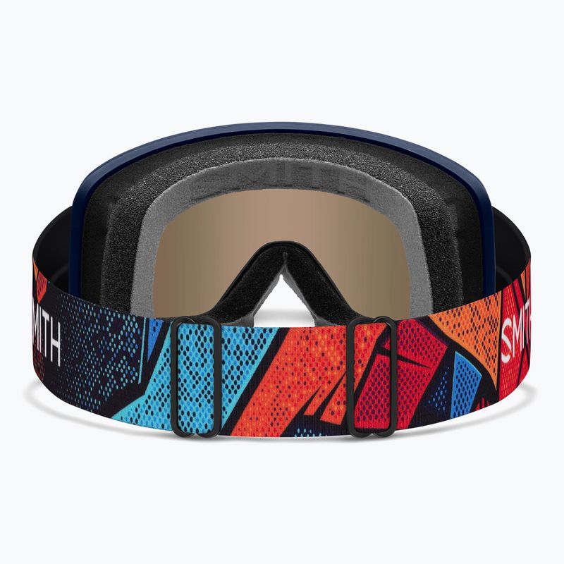 Ski goggles Smith Transfer S3 midnight geo alpine/red solx mirror antifog 3