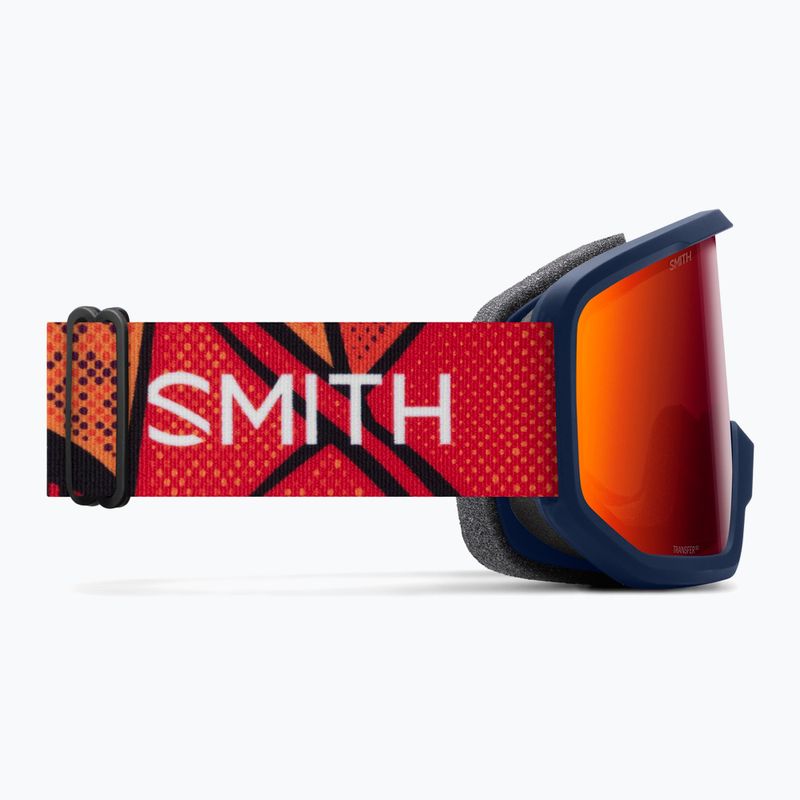 Ski goggles Smith Transfer S3 midnight geo alpine/red solx mirror antifog 4