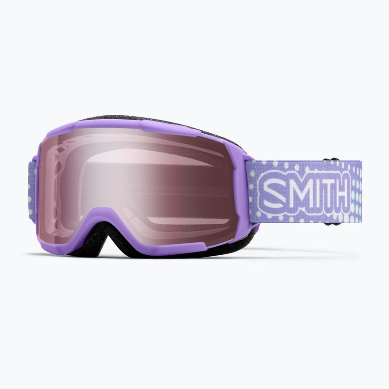 Children's ski goggles Smith Daredevil S2 light lavender dot clouds/ignitor mirror antifog