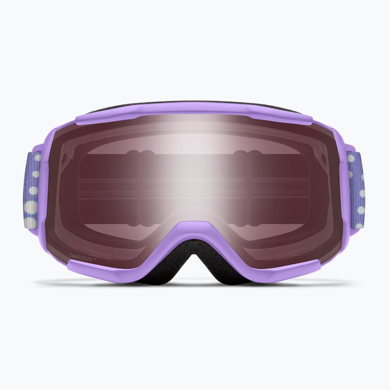 Children's ski goggles Smith Daredevil S2 light lavender dot clouds/ignitor mirror antifog 3