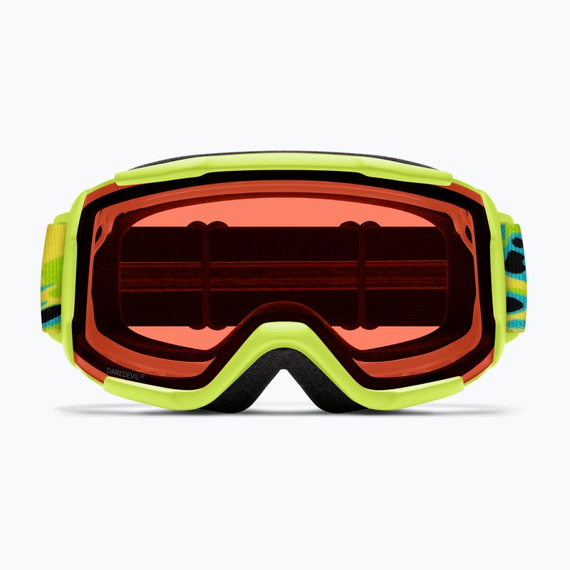 Children's ski goggles Smith Daredevil S3 electric lime slime/green solx mirror antifog 3
