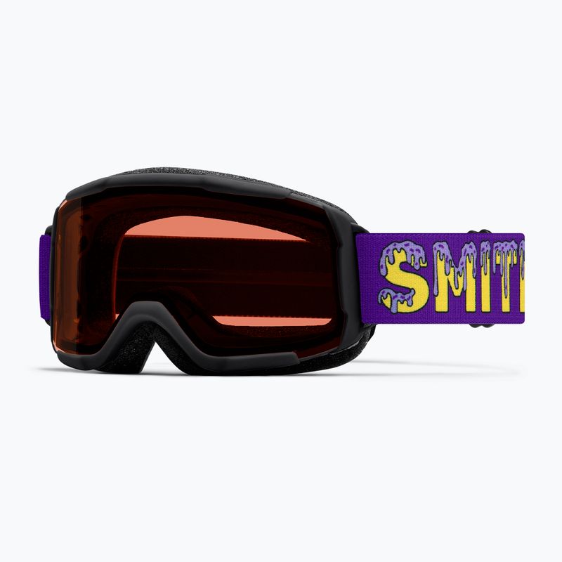 Children's ski goggles Smith Daredevil S1 black donuts/blue sensor mirror antifog
