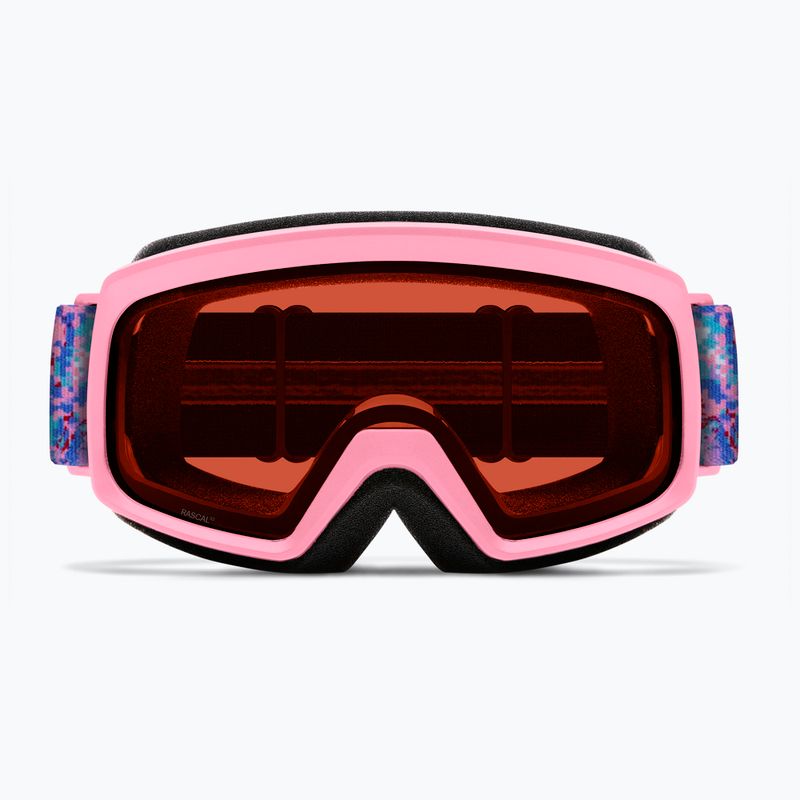 Children's ski goggles Smith Rascal Jr S2 bright pink lofi butterfly/rose copper antifog 3