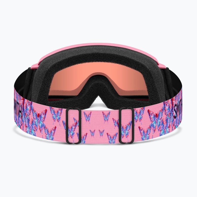 Children's ski goggles Smith Rascal Jr S2 bright pink lofi butterfly/rose copper antifog 4