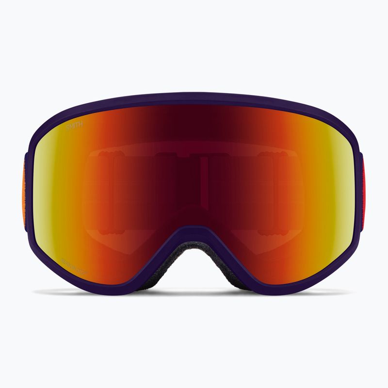 Children's ski goggles Smith Reason OTG S3 deep plum gradient/red solx mirror antifog 2