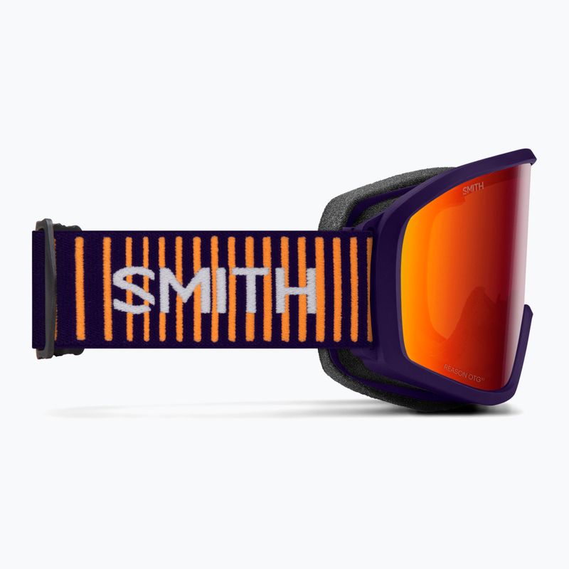 Children's ski goggles Smith Reason OTG S3 deep plum gradient/red solx mirror antifog 3