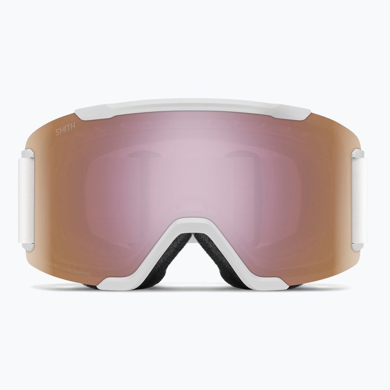 Ski goggles Smith Squad S2 white vapor/chromapop everyday rose gold mirror 2