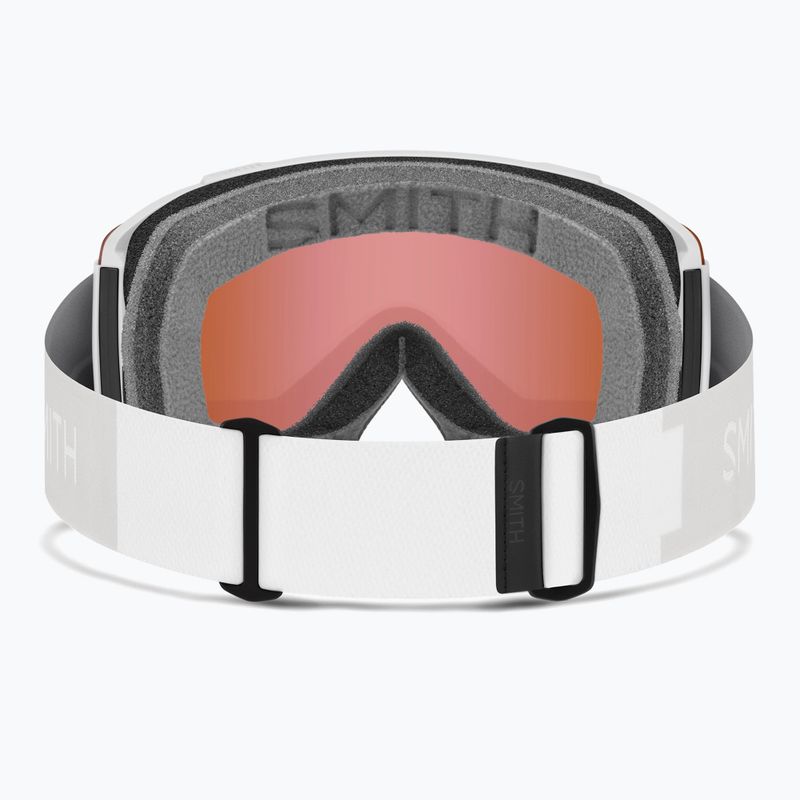 Ski goggles Smith Squad S2 white vapor/chromapop everyday rose gold mirror 3