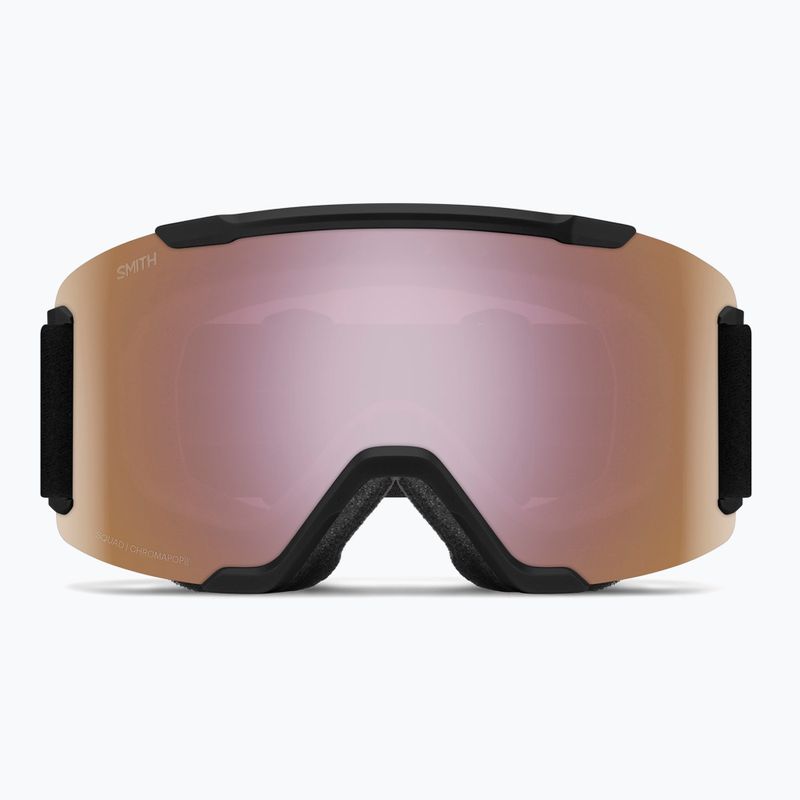 Ski goggles Smith Squad S2 black/chromapop everyday rose gold mirror 2