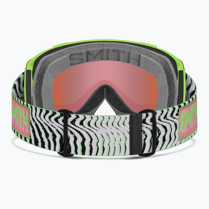 Ski goggles Smith Squad S2 slime static shag/chromapop everyday green mirror 3