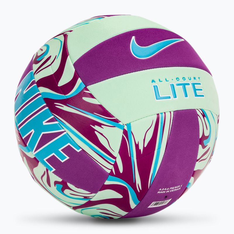 Volleyball Nike All Court Lite Volleyball Deflated size 5 vivid purple/mint foam/baltic blue 2