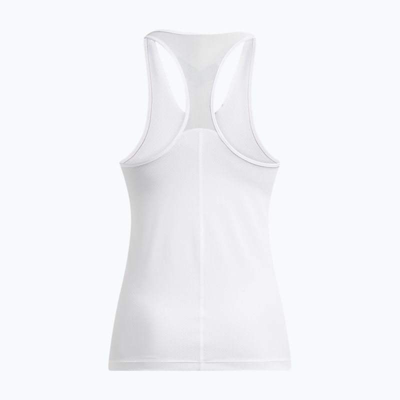 Women's training tank top Under Armour HeatGear Armour Racer white/black 4
