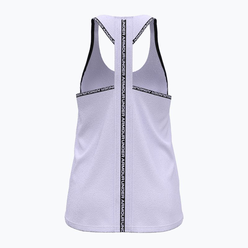 Women's Under Armour Knockout Tank workout top salt purple/white 2