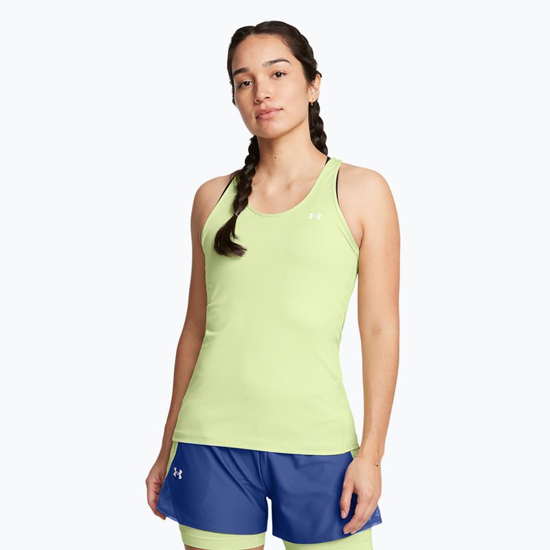 Under Armour HeatGear Armour Racer retro green/white women's training tank top