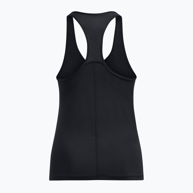 Under Armour HeatGear Armour Racer black/white women's training tank top 5