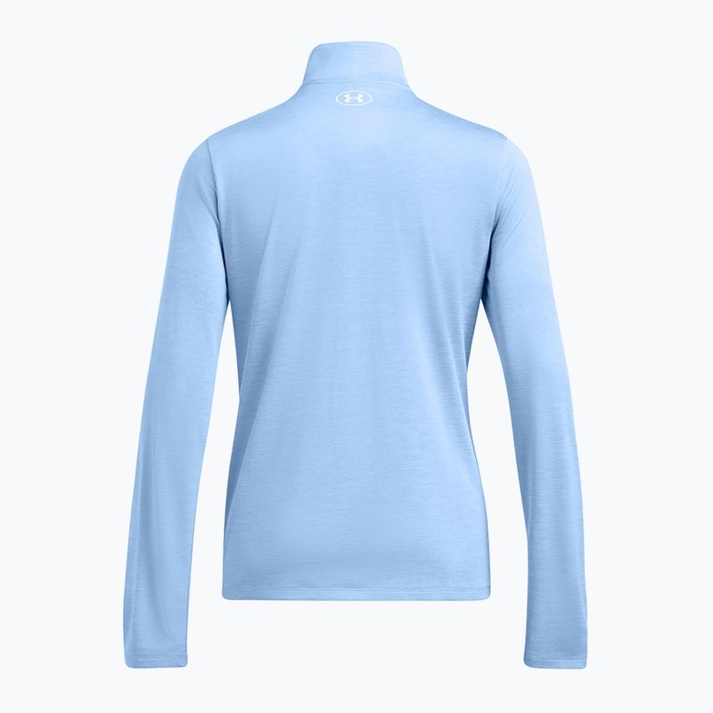 Women's Under Armour Tech 1/2 Zip-Twist sweatshirt horizon blue/white 2