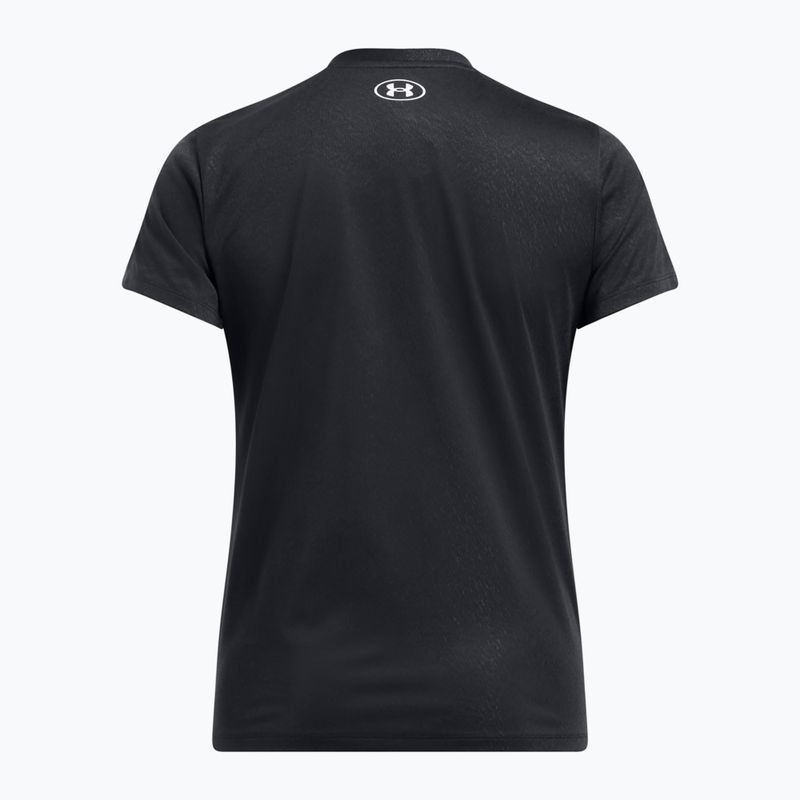 Under Armour Tech Riddle women's training t-shirt black/white 4