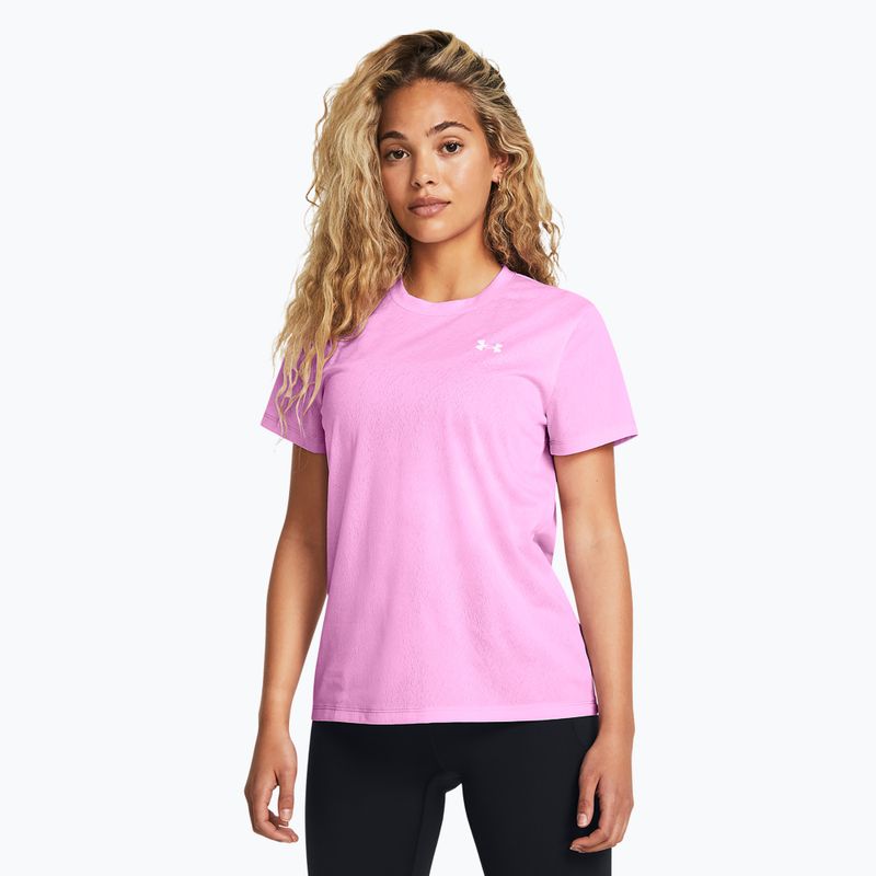 Under Armour Tech Riddle women's training t-shirt stellar pink/white