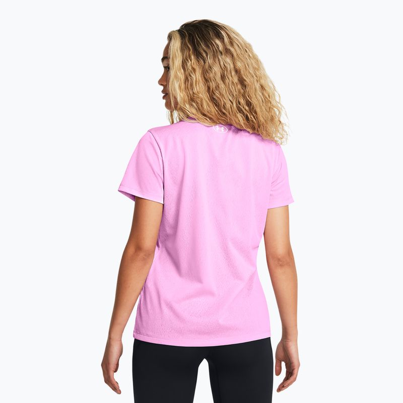 Under Armour Tech Riddle women's training t-shirt stellar pink/white 2