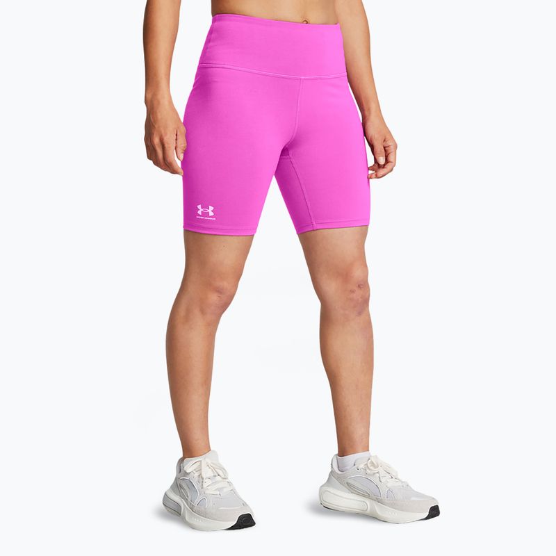 Under Armour women's training shorts Rival 7in Short vivid magenta/white