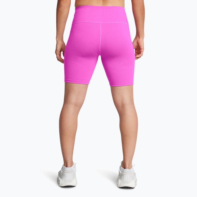 Under Armour women's training shorts Rival 7in Short vivid magenta/white 3