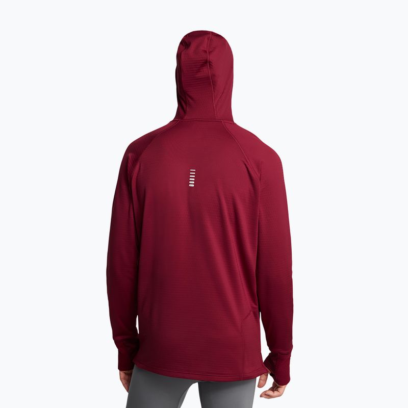 Under Armour Launch Elite CW Balaclava Hoody cardinal/reflective men's running sweatshirt 2