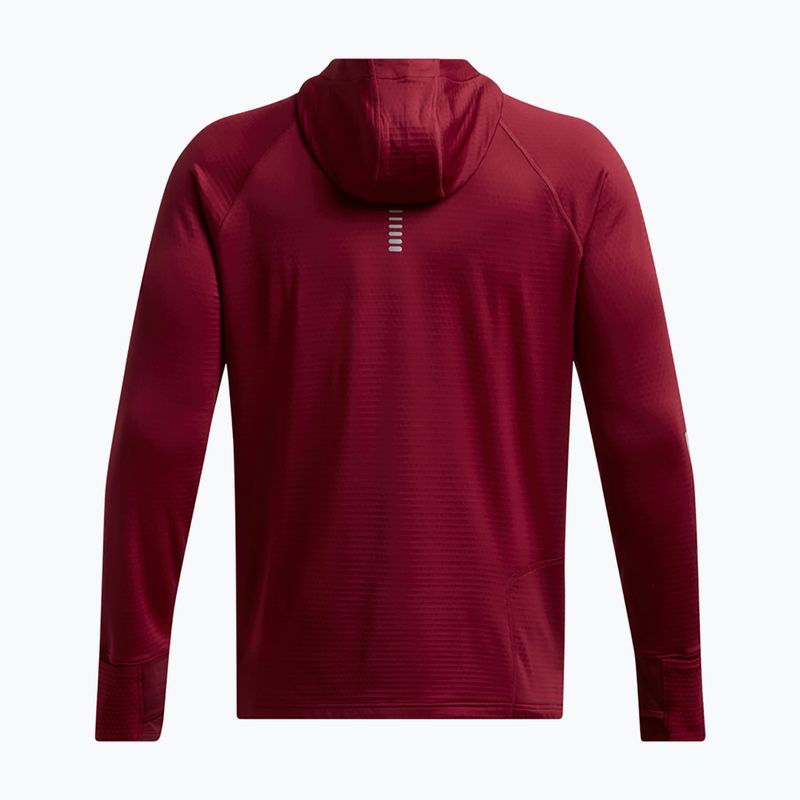 Under Armour Launch Elite CW Balaclava Hoody cardinal/reflective men's running sweatshirt 6