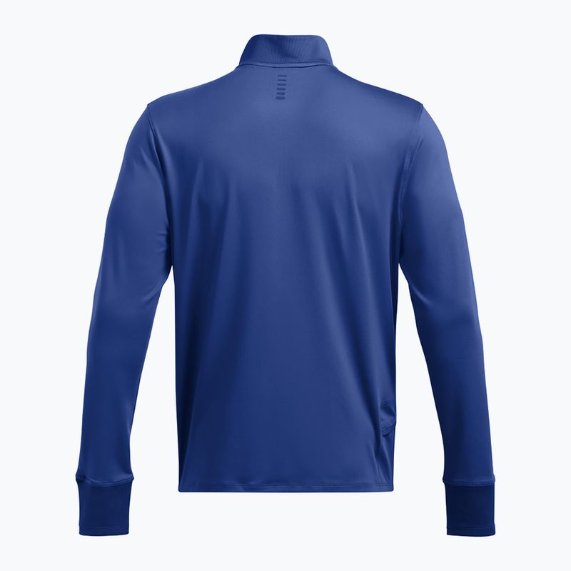 Men's Under Armour Launch Pro 1/4 Zip tech blue/tech blue/reflective running longsleeve 2