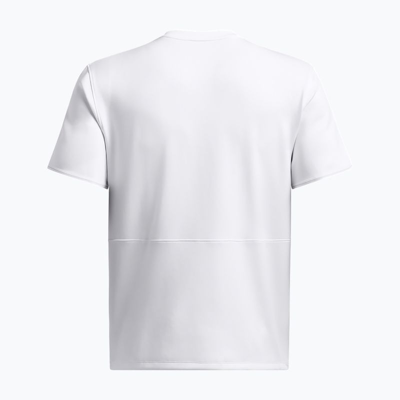 Men's Under Armour Run Anywhere SS T-shirt white/morph green/black 4