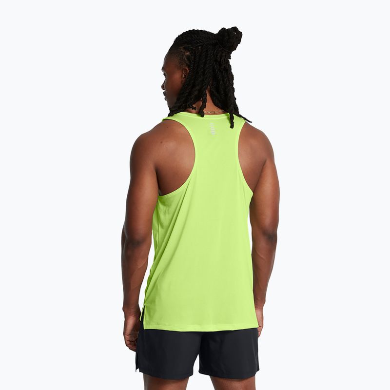 Under Armour Launch Singlet morph green/reflective men's running tank top 2