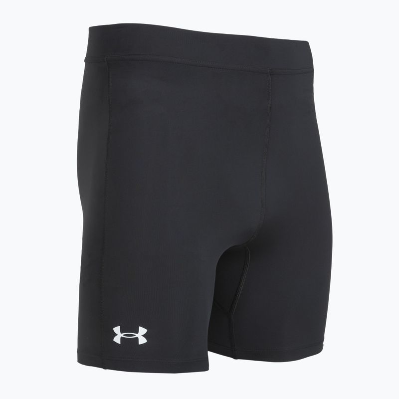 Men's running leggings Under Armour Launch Half Tights black/black/metallic silver 3