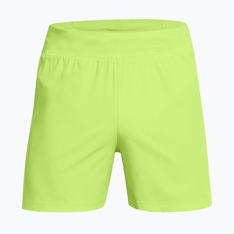 Under Armour Launch Elite 5" morph green/morph green/reflective men's running shorts 5