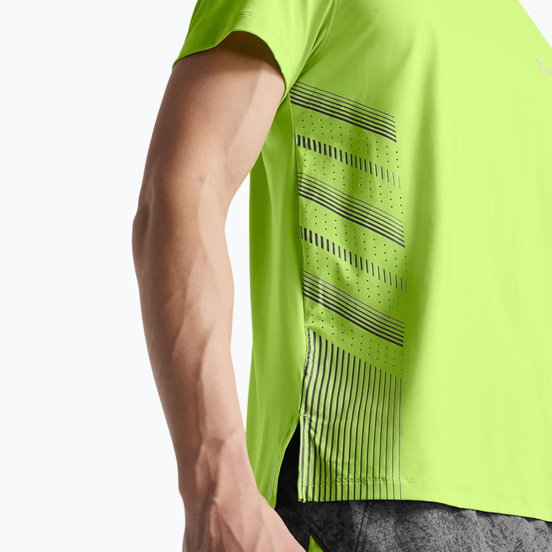 Men's Under Armour UA Launch Elite Graphic morph green/castlerock/reflective running shirt 3