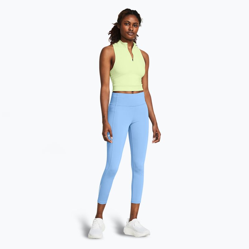 Under Armour Launch Ankle women's running leggings horizon blue/horizon blue/reflective 2