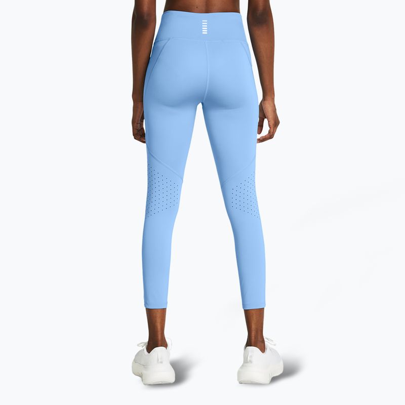 Under Armour Launch Ankle women's running leggings horizon blue/horizon blue/reflective 3