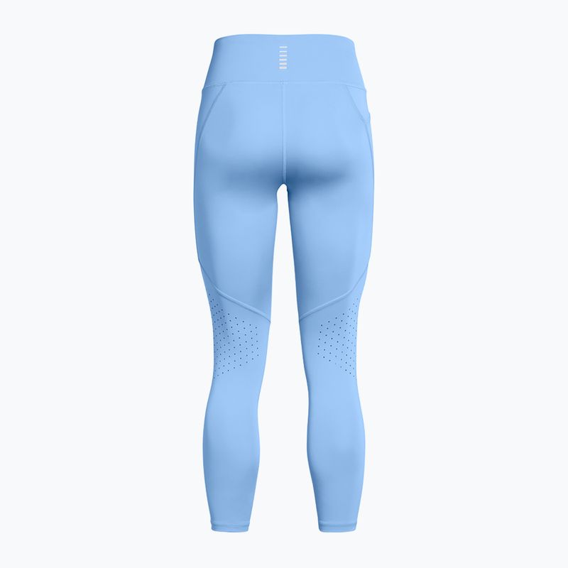 Under Armour Launch Ankle women's running leggings horizon blue/horizon blue/reflective 6