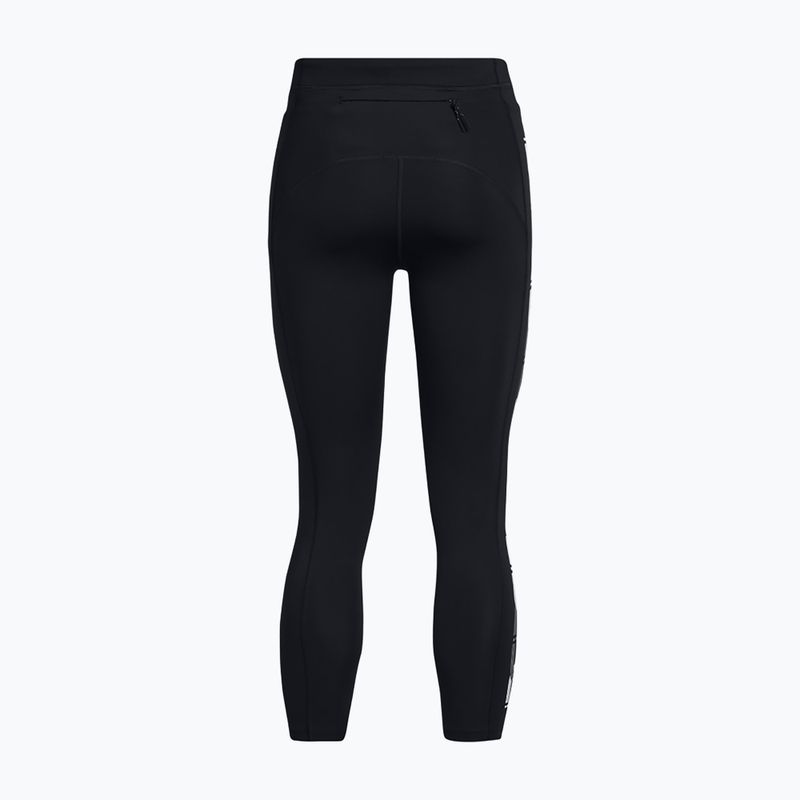 Under Armour women's leggings Run Anywhere black/tetra gray/white 2